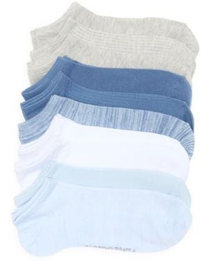 Vince Camuto 10-Pack Assorted Random Feed Ribbed Socks - Blue