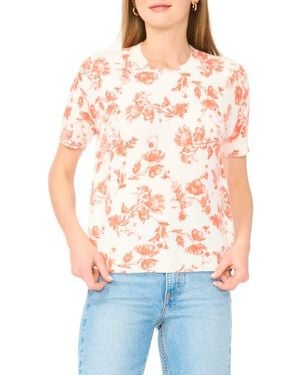 Ted Baker Floral Short Sleeve Sweater - White