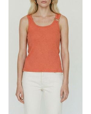 Vero Moda Kiki Scoop Neck Tank - Orange