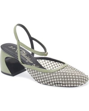 3.1 Phillip Lim Embellished Ankle Strap Pump - Metallic