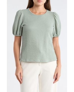 DR2 by Daniel Rainn Rib Textured T-Shirt - Green