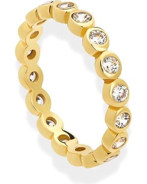 MOD AND JO Nina Round Bezel Eternity Ring - Metallic