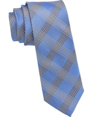 Ben Sherman Plaid Tie - Blue