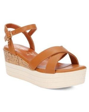 LONDON RAG Zinny Wedge Sandal - Brown