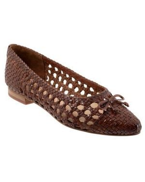 Trotters Edith Woven Flat - Brown