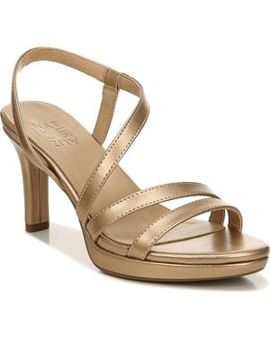 Naturalizer Brenta Slip On Strappy Sandals - Metallic