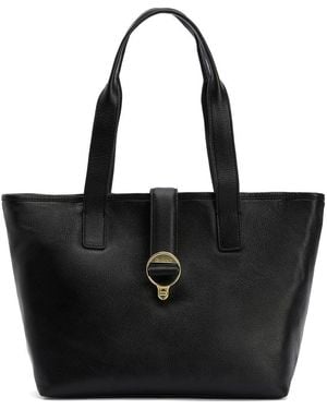 Barbour Alder Leather Tote Bag - Black