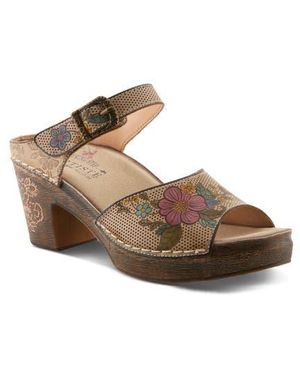 Spring Step Japhette Platform Sandal - Brown
