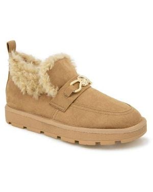 Kensie Laura Faux Shearling Lined Bootie - Natural