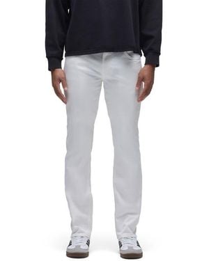 Hudson Jeans Blake Slim Straight Stretch Twill 5-Pocket Pants - Black