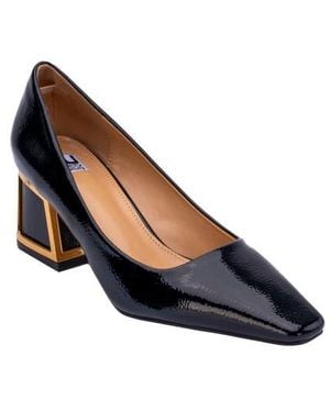 Ninety Union Blink Block Heel Pump - Blue