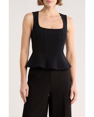 Parker Sleeveless Peplum Top - Blue