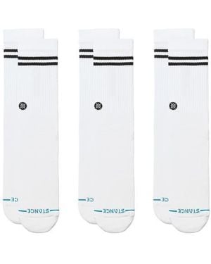 Stance Core 3-Pack Crew Socks - White