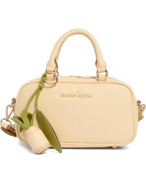 Nanette Lepore Pineapple Charm Crossbody Satchel - Natural