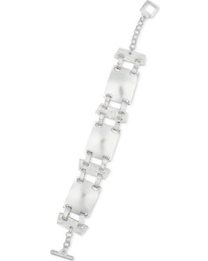 Karine Sultan Connecting Plates Bracelet - White