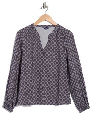Splendid Long Sleeve Vera Blouse - Purple