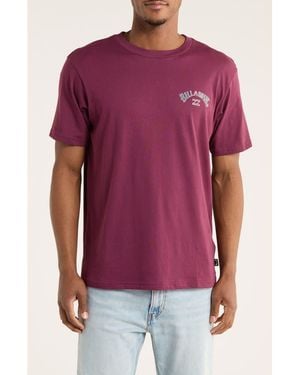Billabong Arch Graphic T-Shirt - Purple