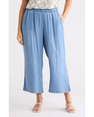 Workshop Pull-On Straight Leg Pants - Blue