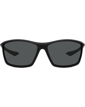 Fossil 63Mm Polarized Rectangular Sunglasses - Black