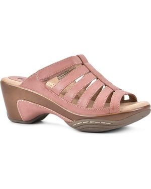 White Mountain Mountain Valencia Wedge Sandal - Pink