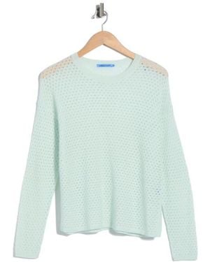 J.McLaughlin Philomena Open Knit Sweater - Blue