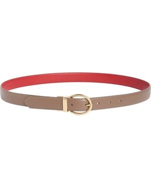 Ted Baker Reversible Leather Belt - Red