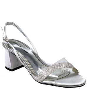 David Tate Night D'Orsay Sandal - White