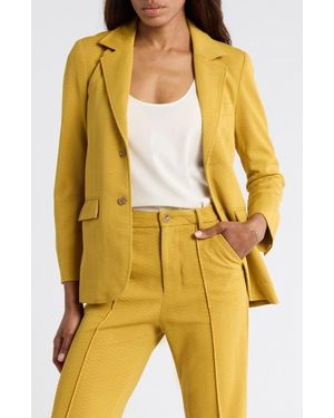The Great The Geo Jacquard Blazer - Yellow