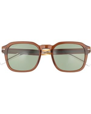 BOSS 51Mm Square Sunglasses - Brown