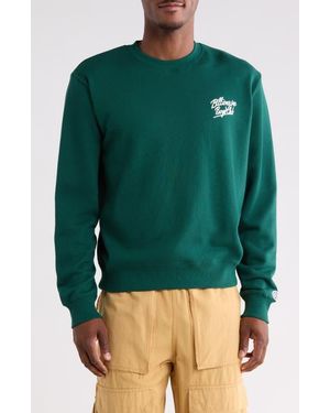 BBCICECREAM Bb Small Script Cotton Sweatshirt - Green