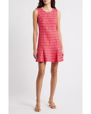 Lilly Pulitzer Enya Bouclé Fit & Flare Dress - Red