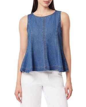 Kensie Seamed A-Line Tank - Blue