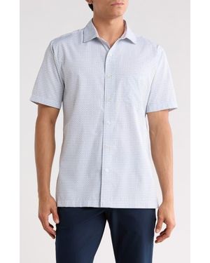 Ted Baker Short Sleeve Button-Up Shirt - White
