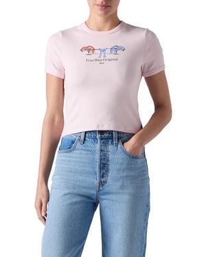 Levi's Hayes True Original Crop T-Shirt - Blue