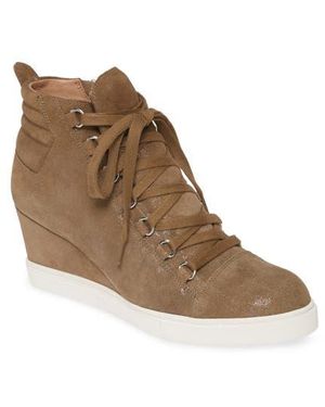 Linea Paolo Fenton Wedge Sneaker - Brown