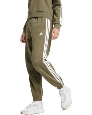 adidas 3-Stripes Fleece Sweatpants - Green