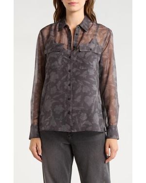 Rag & Bone Sonica Printed Shirt - Black