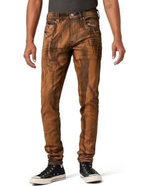 Hudson Jeans Zack Bleached Skinny Jeans - Brown