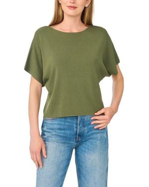 Halogen® Short Sleeve Crop Sweater - Green