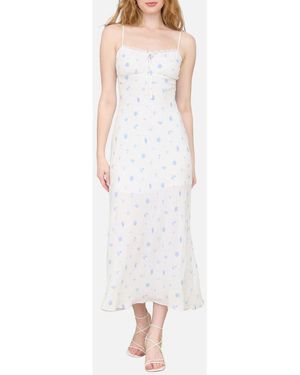 Blu Pepper Nautical Print Empire Waist Sundress - White