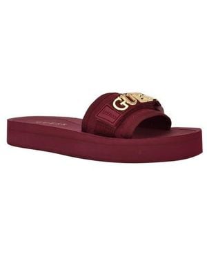 Guess Peers Slide Sandal - Red