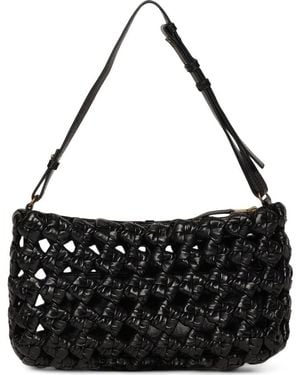 Walter Baker Ash Leather Convertible Clutch - Black