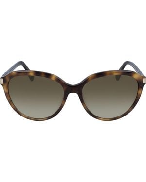 Longchamp Le Pliage 56Mm Gradient Tea Cup Sunglasses - Brown