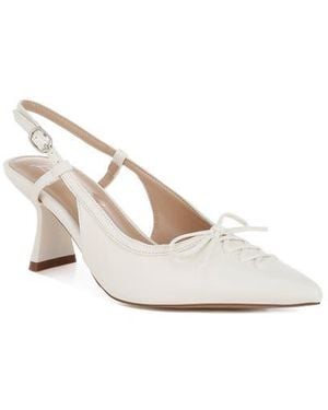 LONDON RAG Danvers Pointed Toe Slingback Pump - White