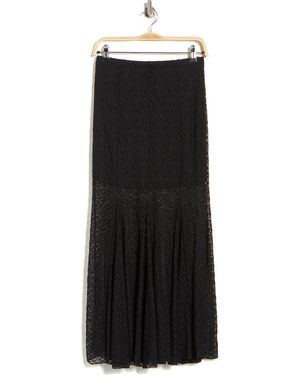 Leith Lace Midi Skirt - Black