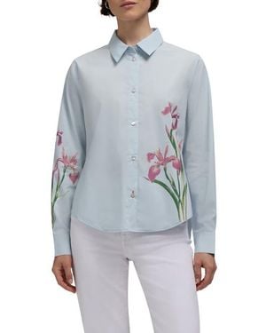 HUNTER Placement Bloom Button-Up Shirt - Blue