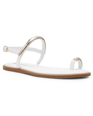 Anne Klein Kallian Toe Loop Sandal - White