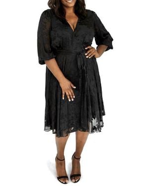 Marée Pour Toi Burnout Dress - Black