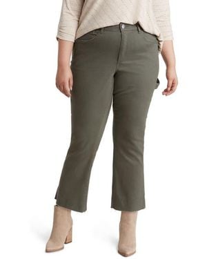 Wit & Wisdom 'Ab'Solution Skyrise Raw Hem Barely Bootcut Jeans (Nordstrom Exclusive) - Green