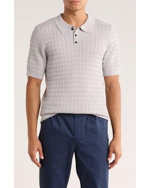 T.R. Premium Short Sleeve Knit Sweater - Gray